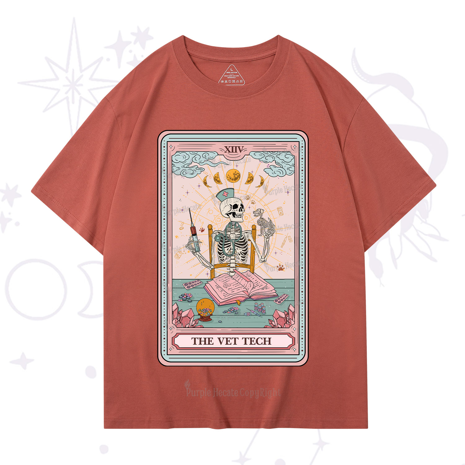 Purplehecate The Vet Tech Tarot Card T-Shirt