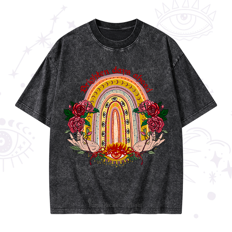 Purplehecate Brighten Days Ahead Washed T-Shirt