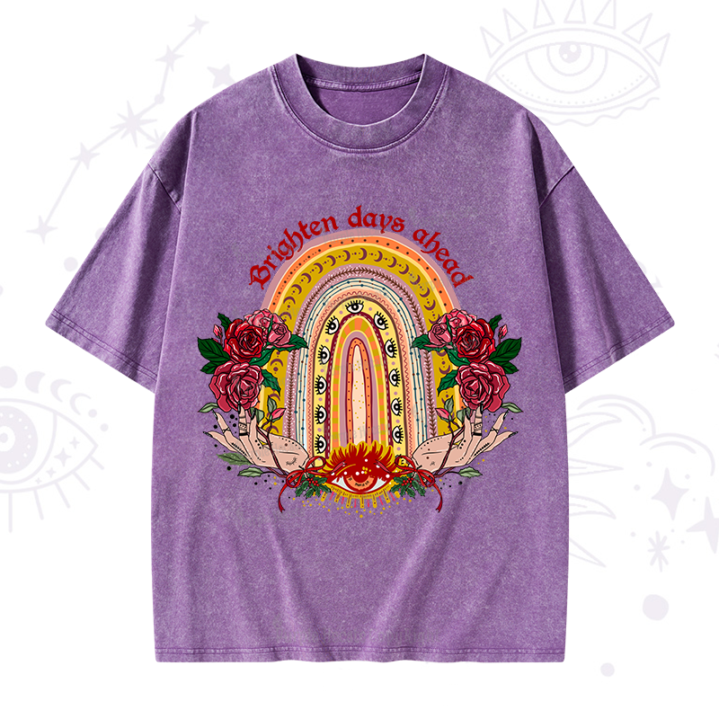 Purplehecate Brighten Days Ahead Washed T-Shirt