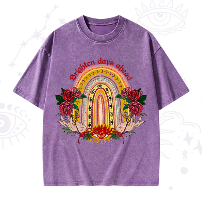 Purplehecate Brighten Days Ahead Washed T-Shirt