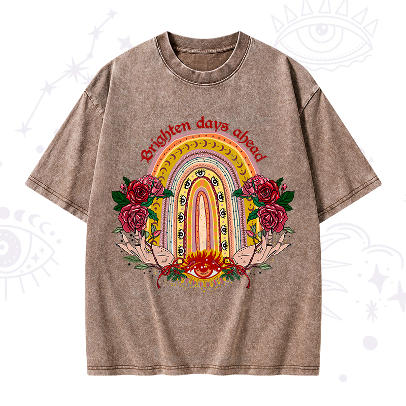 Purplehecate Brighten Days Ahead Washed T-Shirt