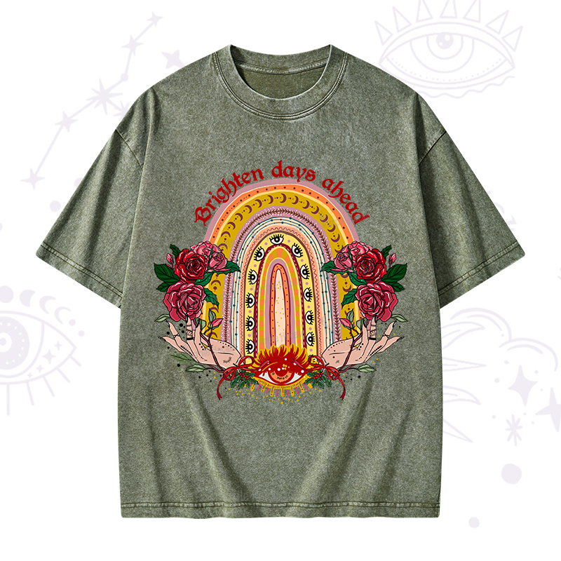 Purplehecate Brighten Days Ahead Washed T-Shirt