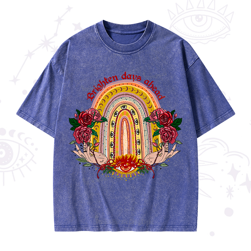 Purplehecate Brighten Days Ahead Washed T-Shirt