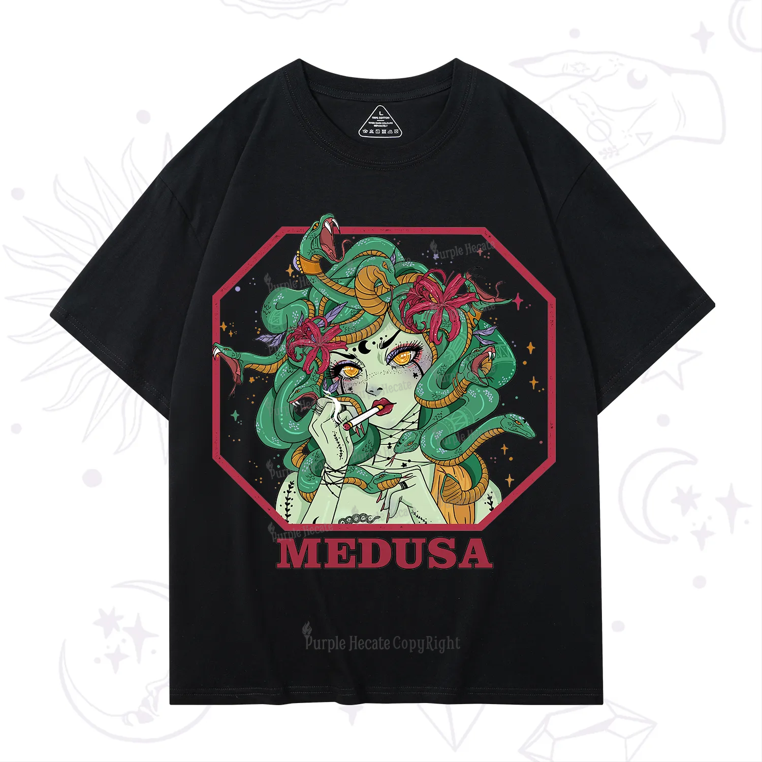 Purplehecate The Greek Goddess Medusa T-Shirt