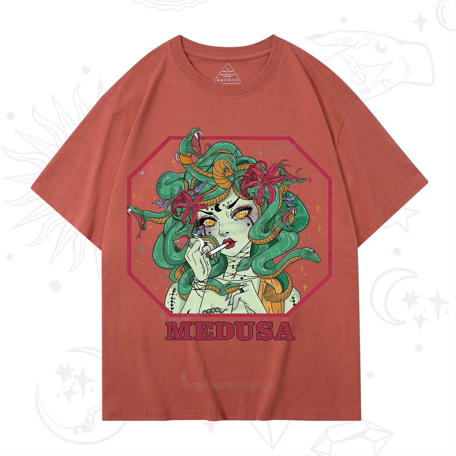 Purplehecate The Greek Goddess Medusa T-Shirt