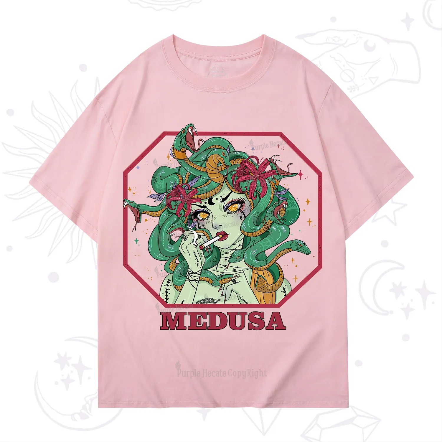 Purplehecate The Greek Goddess Medusa T-Shirt