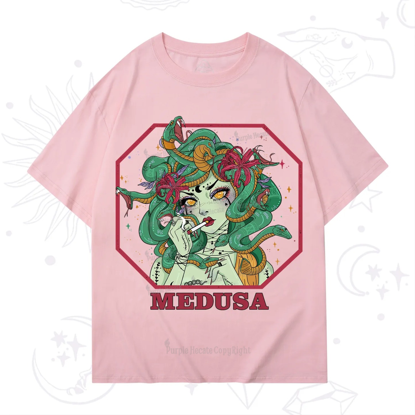 Purplehecate The Greek Goddess Medusa T-Shirt