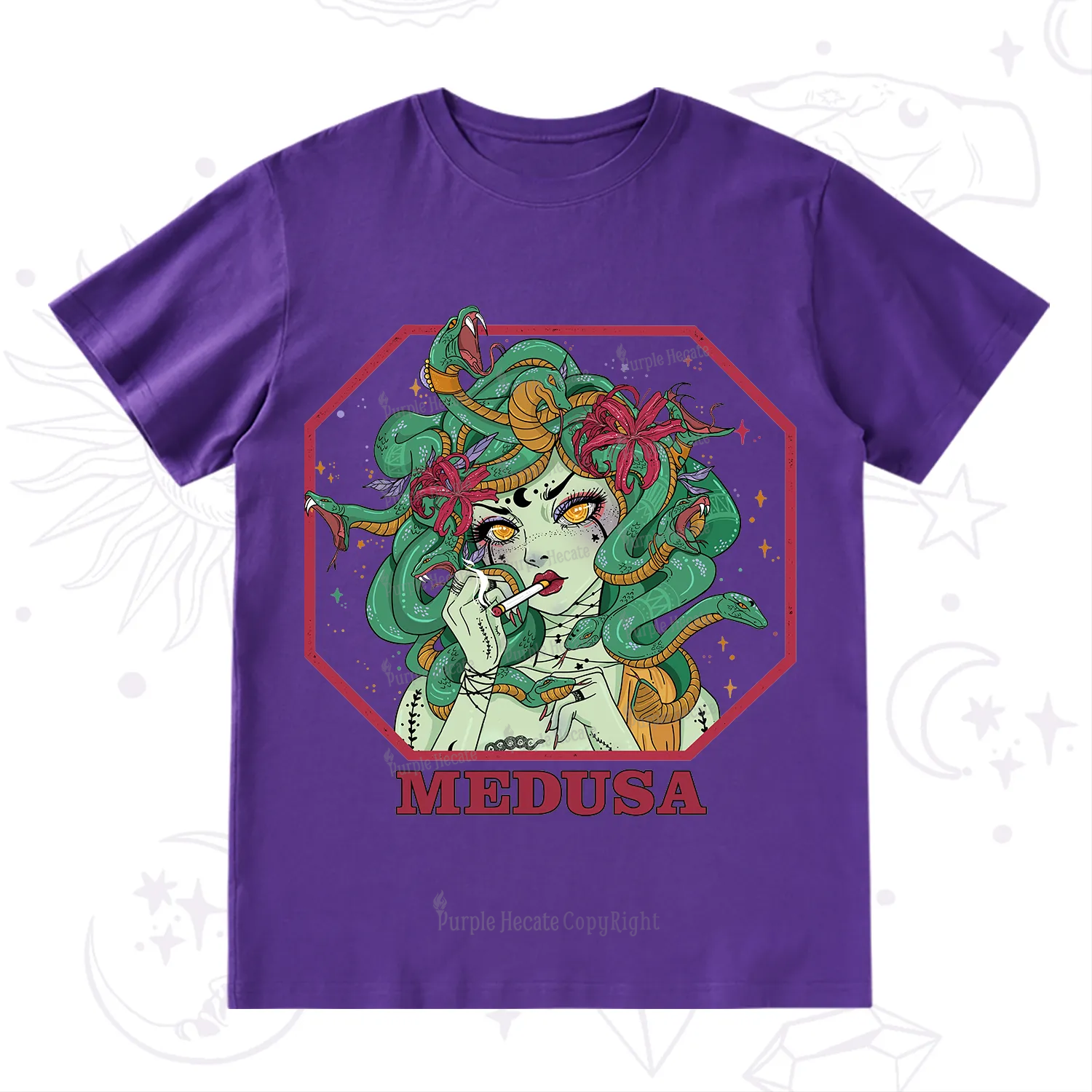 Purplehecate The Greek Goddess Medusa T-Shirt
