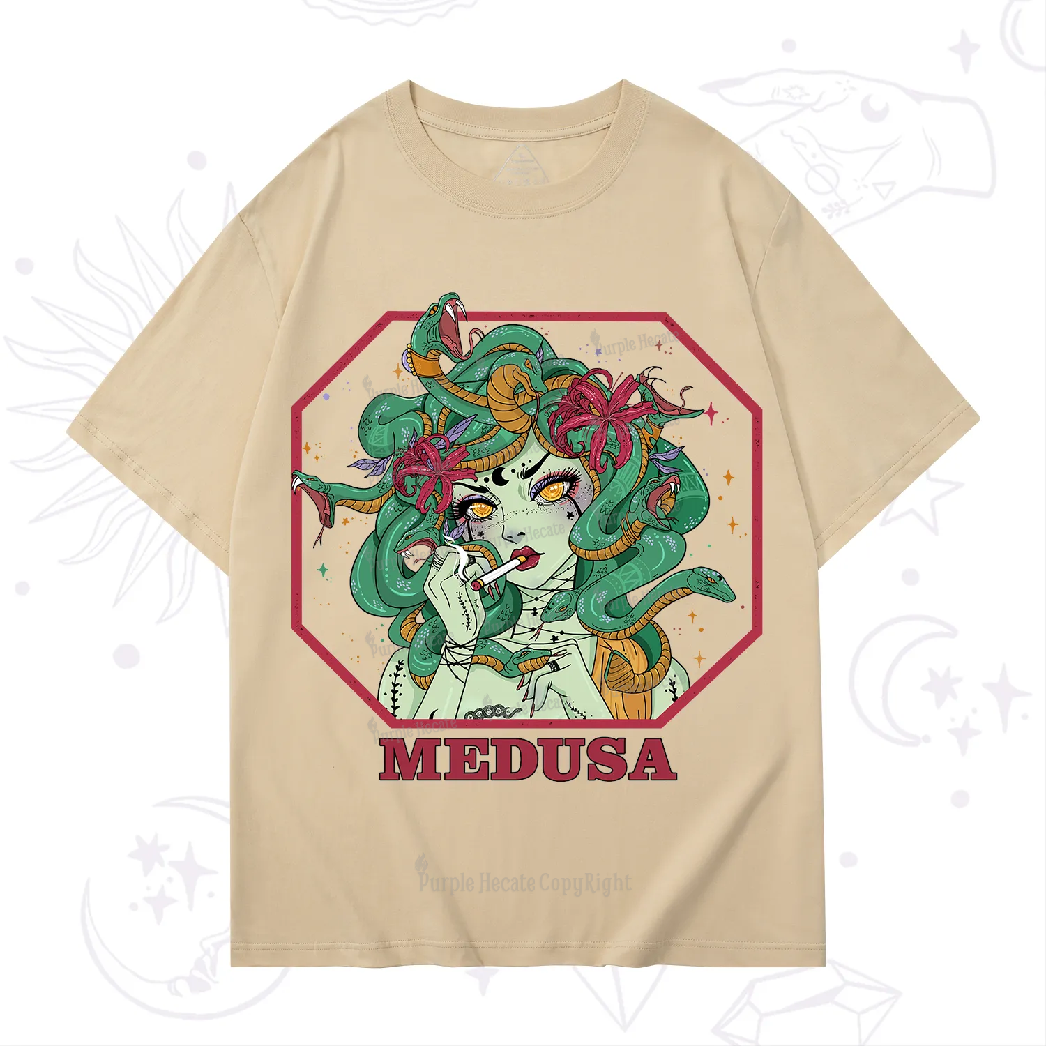 Purplehecate The Greek Goddess Medusa T-Shirt