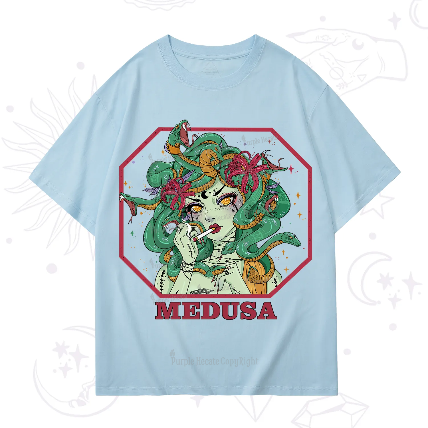 Purplehecate The Greek Goddess Medusa T-Shirt