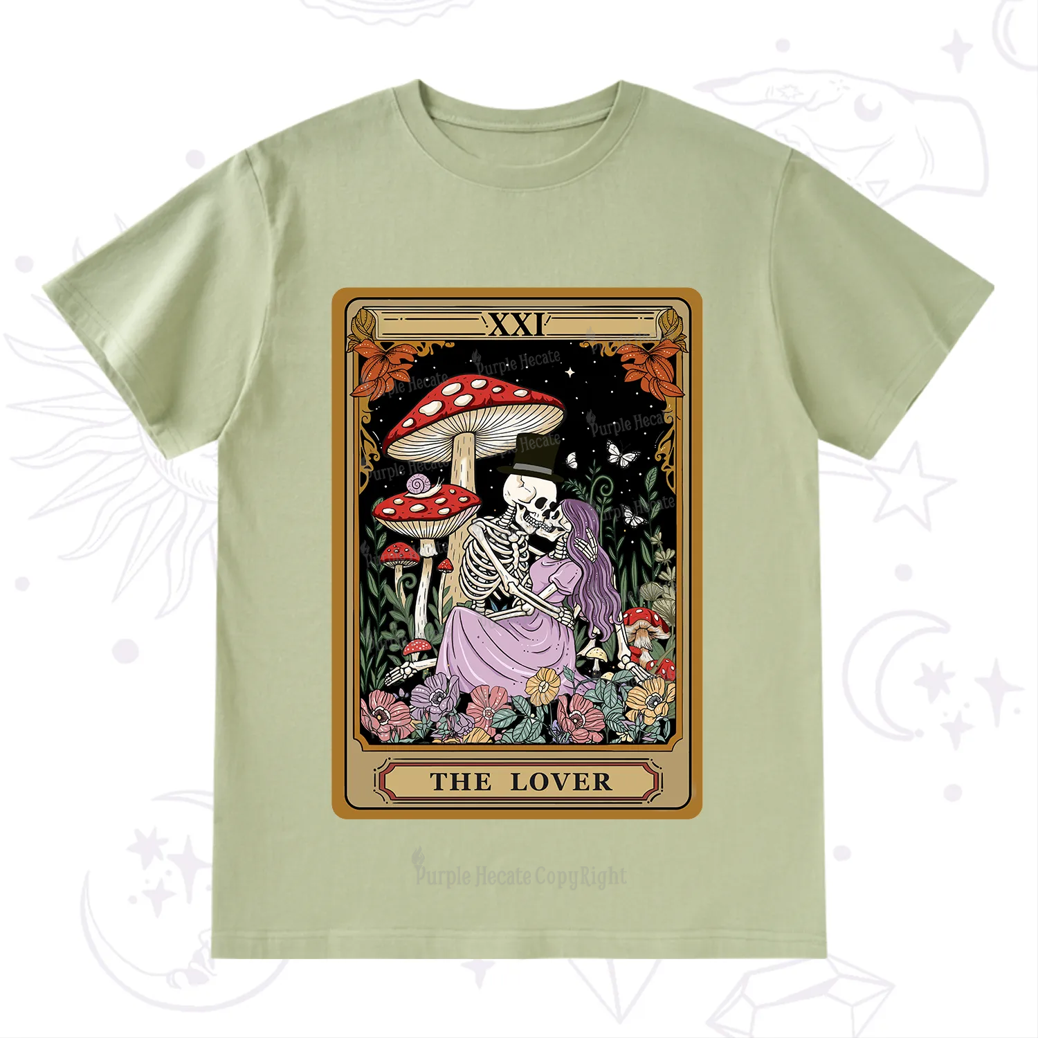Purplehecate The Vintage Lover Tarot T-Shirt