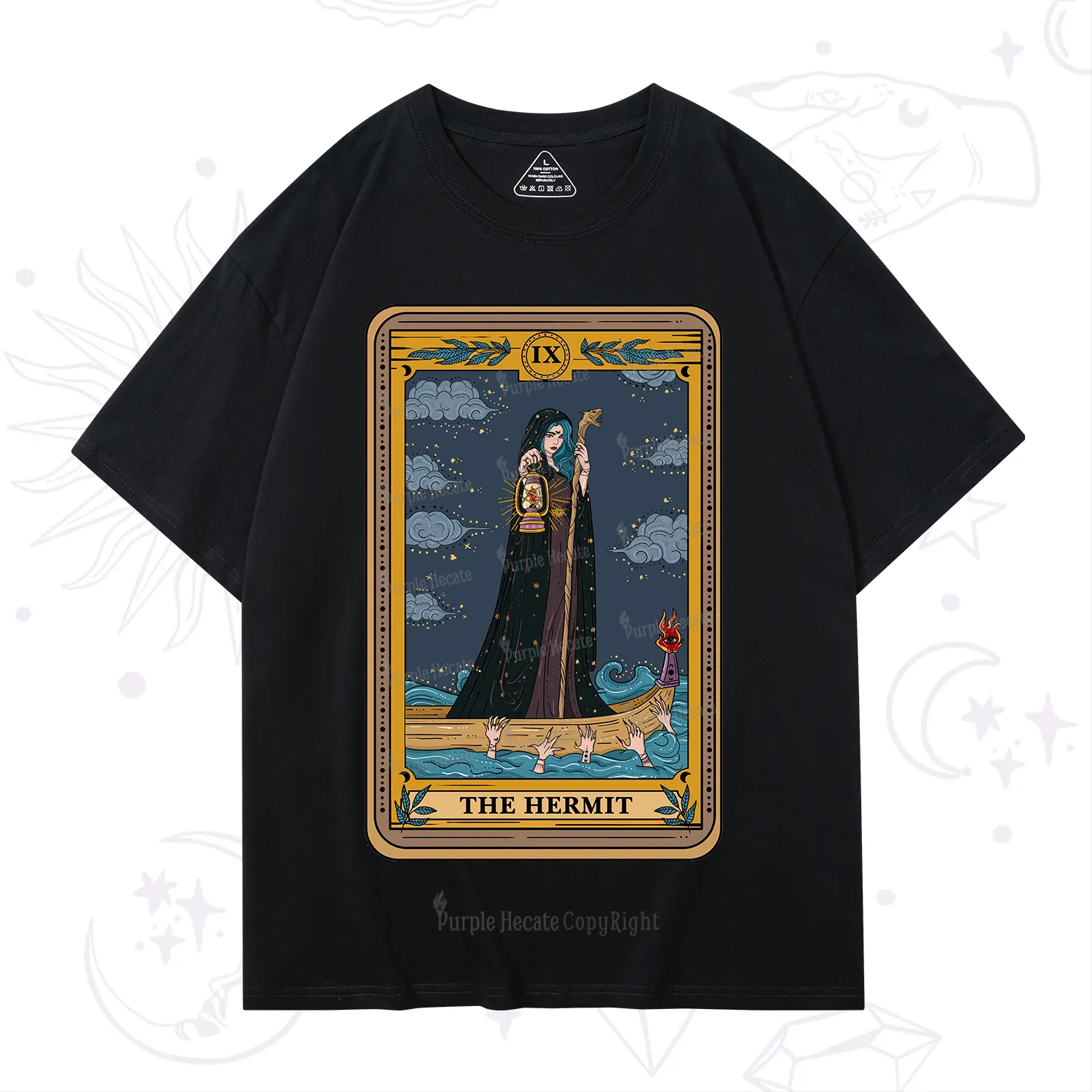 Purplehecate The Hermit Goddess Tarot T-Shirt