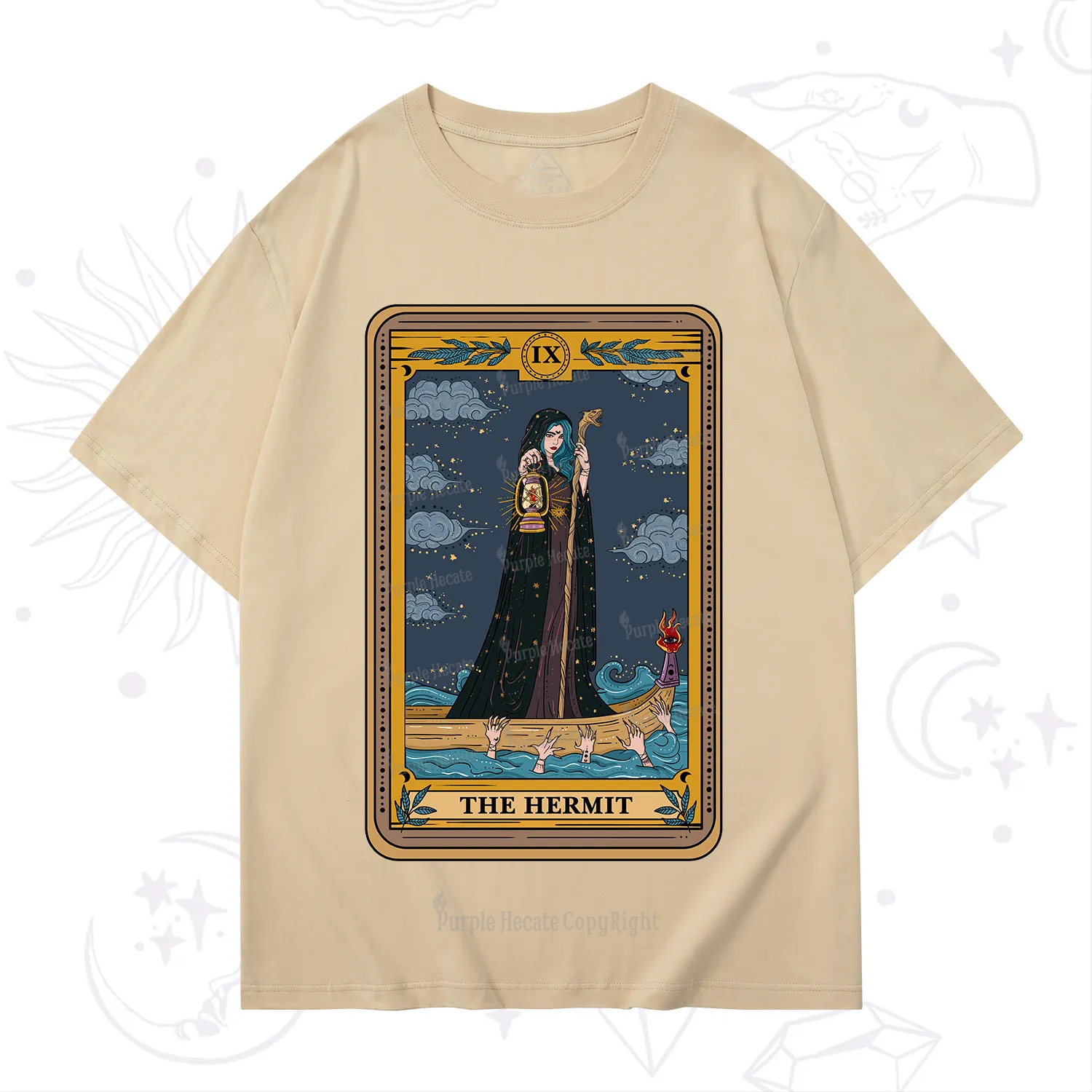 Purplehecate The Hermit Goddess Tarot T-Shirt
