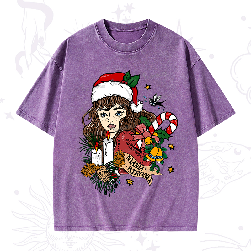 Purplehecate Mama Strong Washed T-Shirt