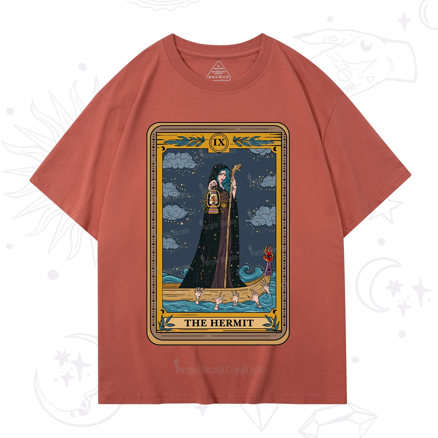Purplehecate The Hermit Goddess Tarot T-Shirt