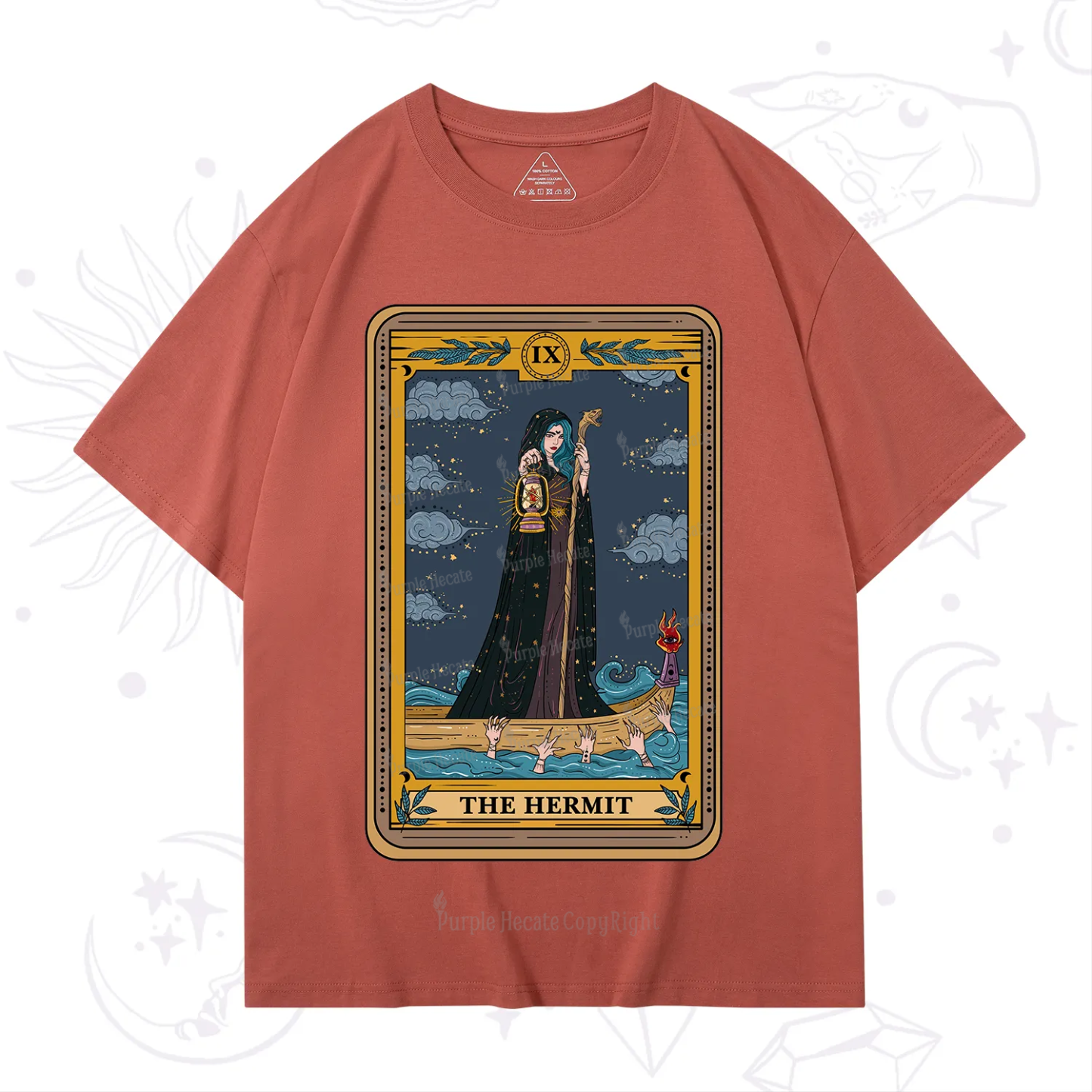 Purplehecate The Hermit Goddess Tarot T-Shirt