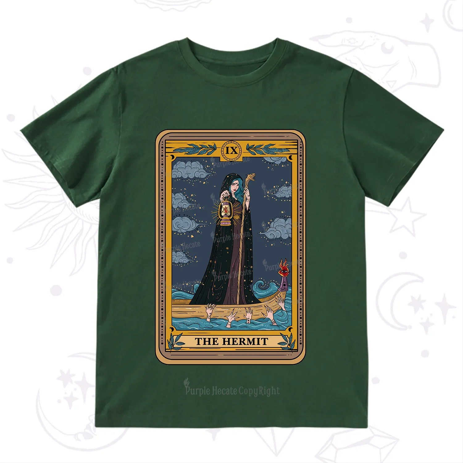 Purplehecate The Hermit Goddess Tarot T-Shirt