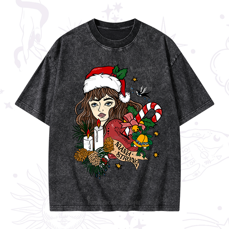 Purplehecate Mama Strong Washed T-Shirt