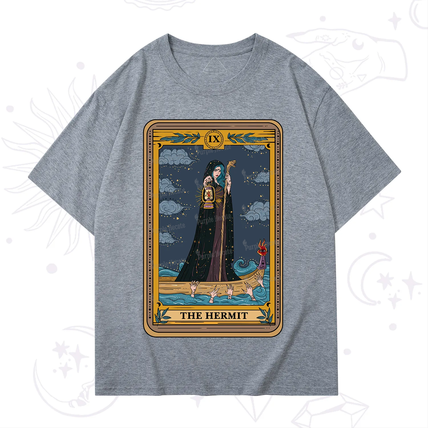Purplehecate The Hermit Goddess Tarot T-Shirt
