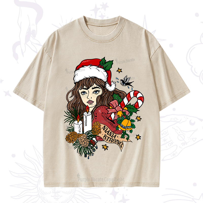 Purplehecate Mama Strong Washed T-Shirt