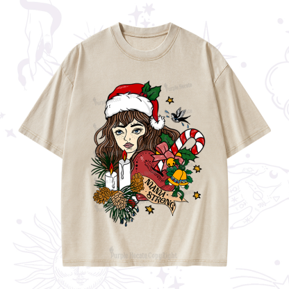 Purplehecate Mama Strong Washed T-Shirt