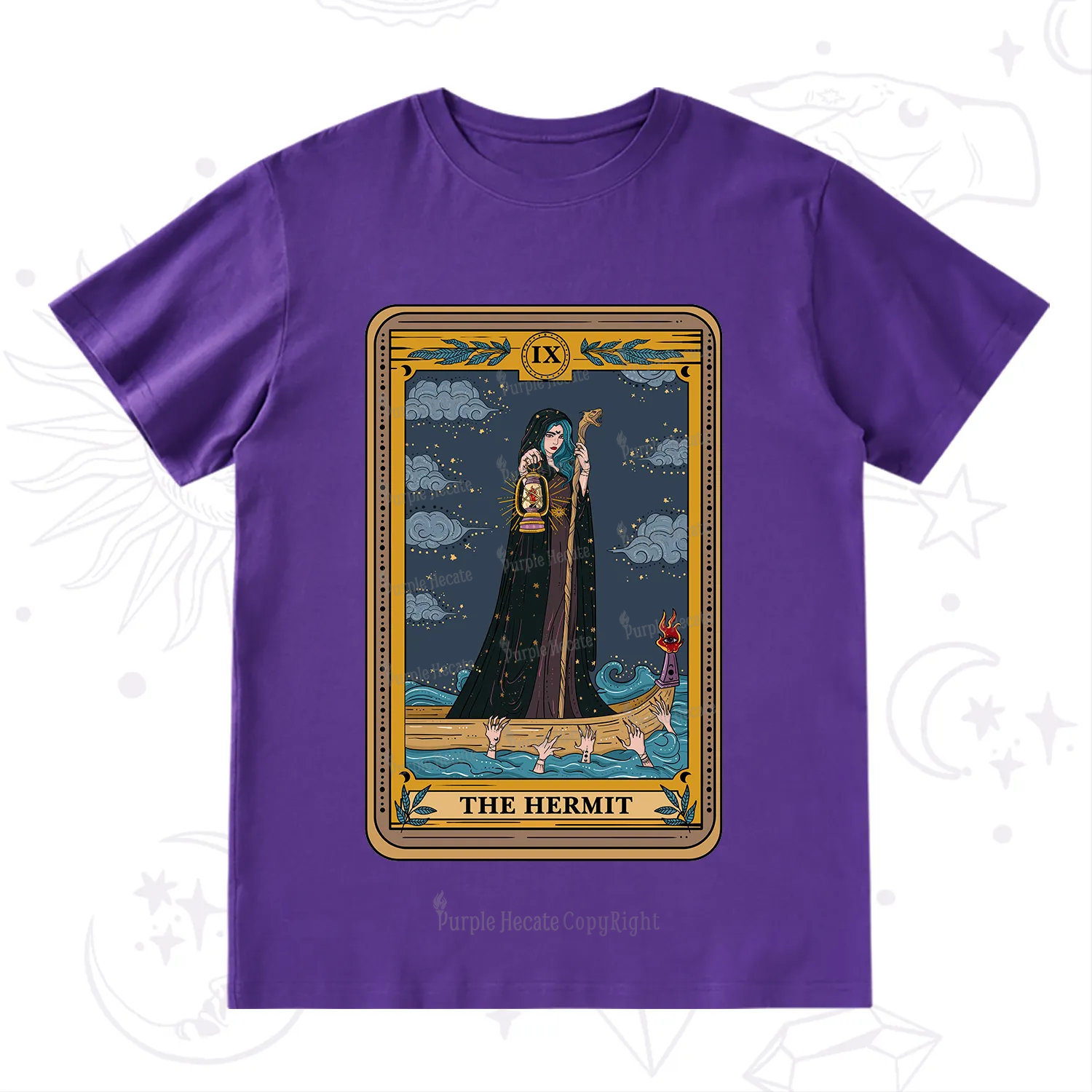 Purplehecate The Hermit Goddess Tarot T-Shirt