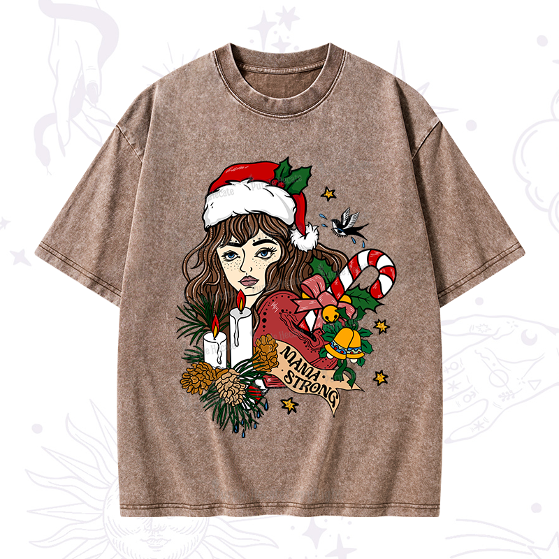 Purplehecate Mama Strong Washed T-Shirt