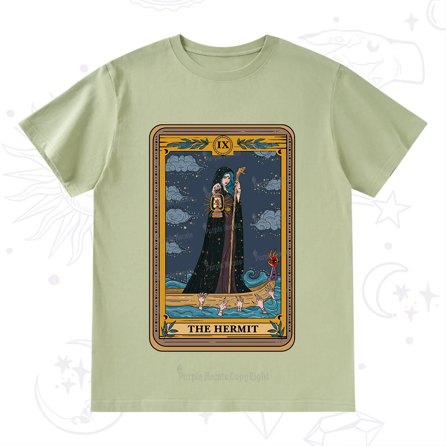Purplehecate The Hermit Goddess Tarot T-Shirt
