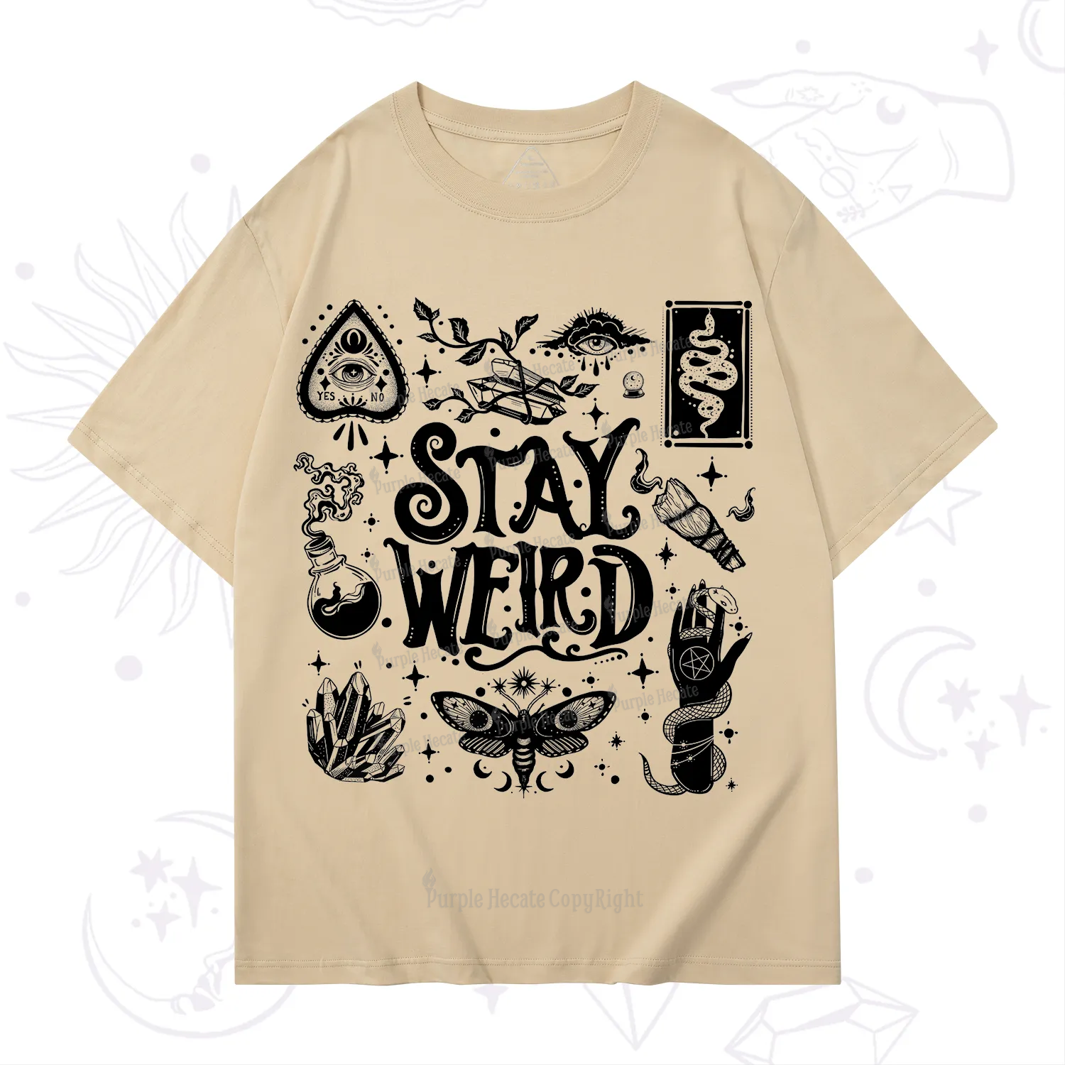 Purplehecate Stay Weird and Witchy T-Shirt