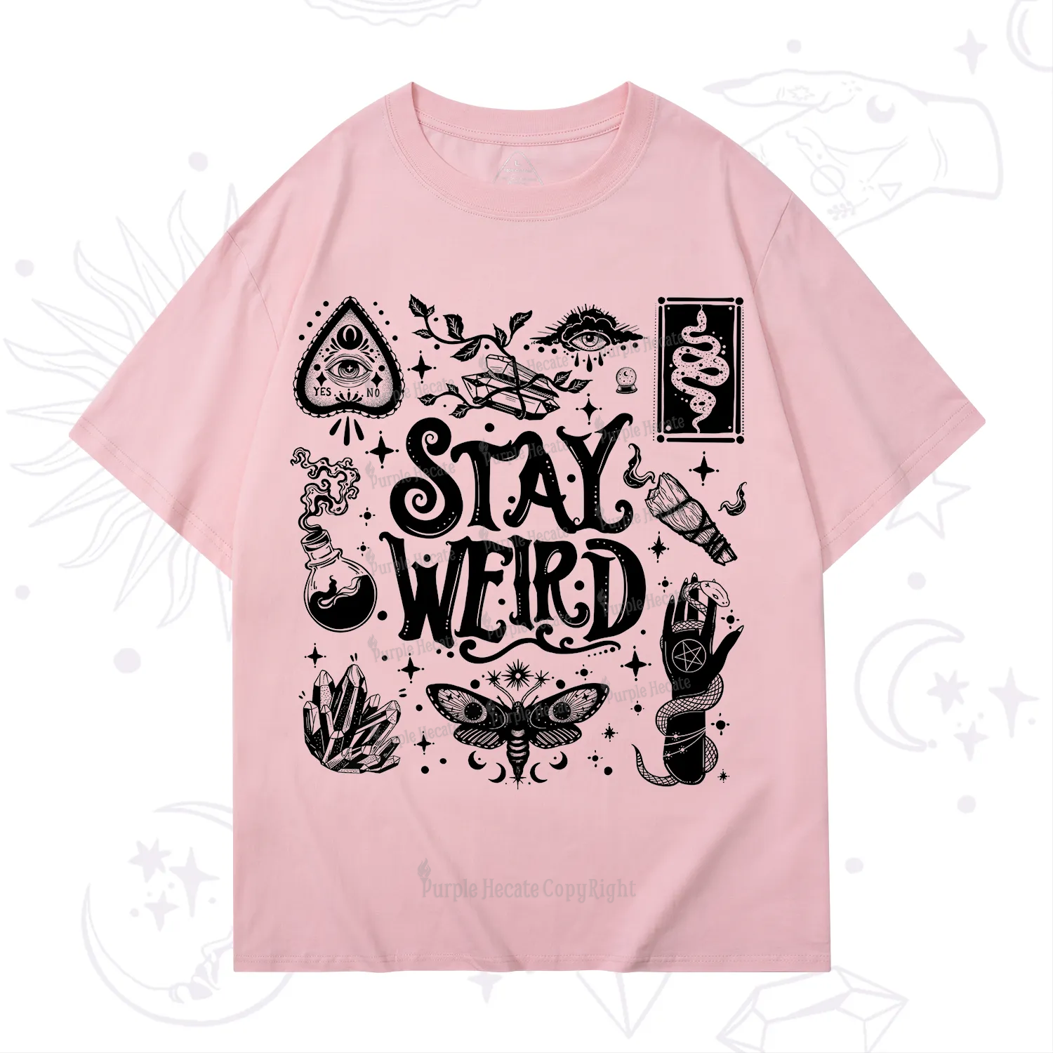 Purplehecate Stay Weird and Witchy T-Shirt