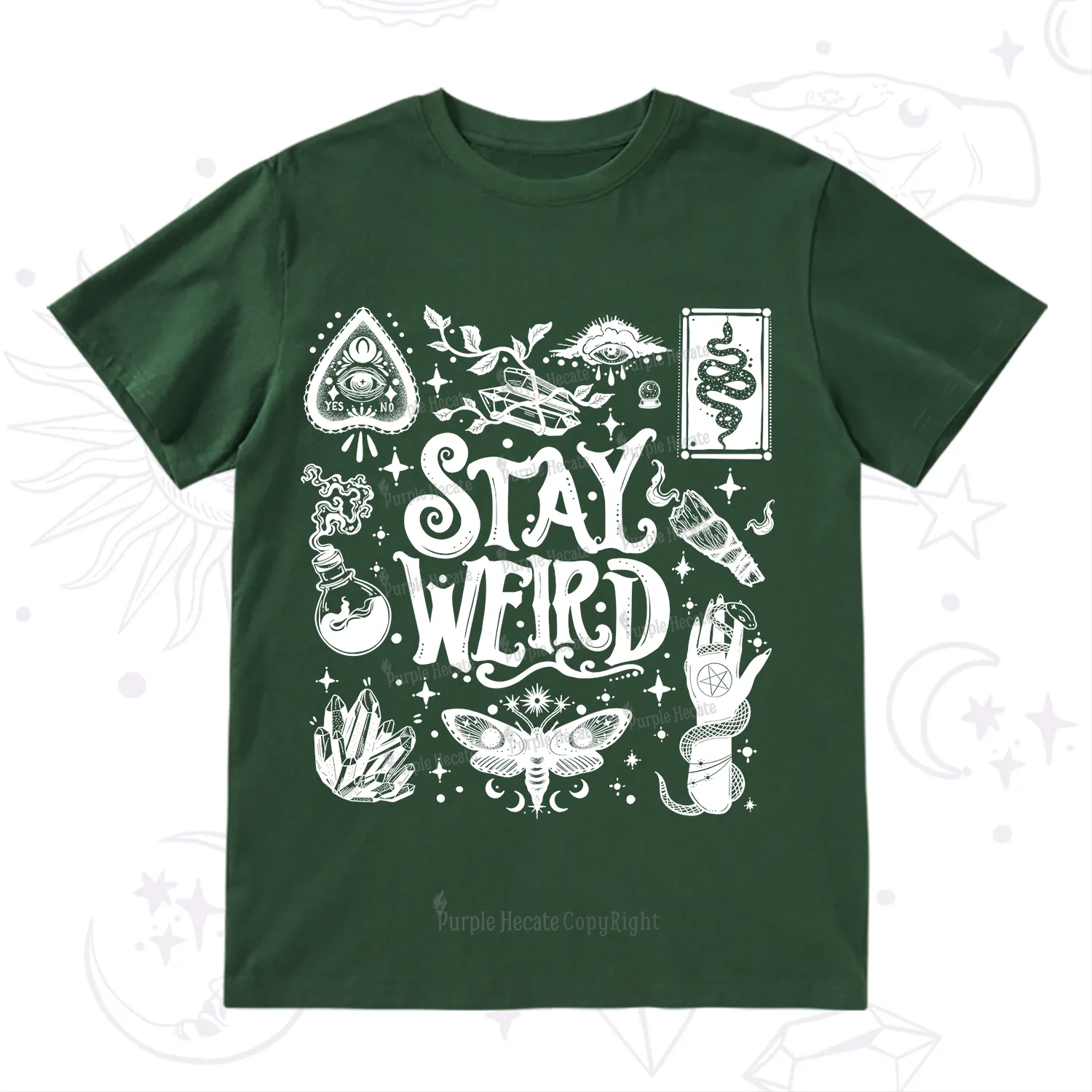 Purplehecate Stay Weird and Witchy T-Shirt