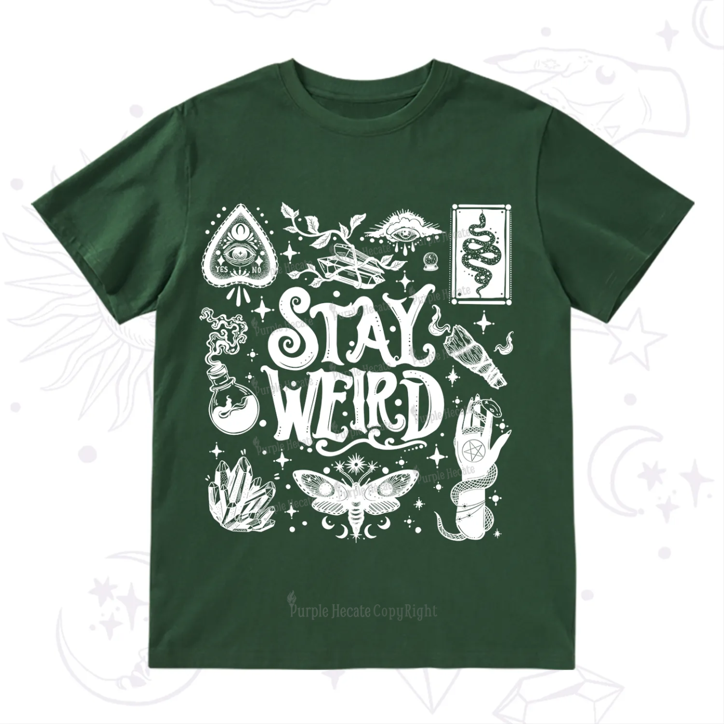 Purplehecate Stay Weird and Witchy T-Shirt