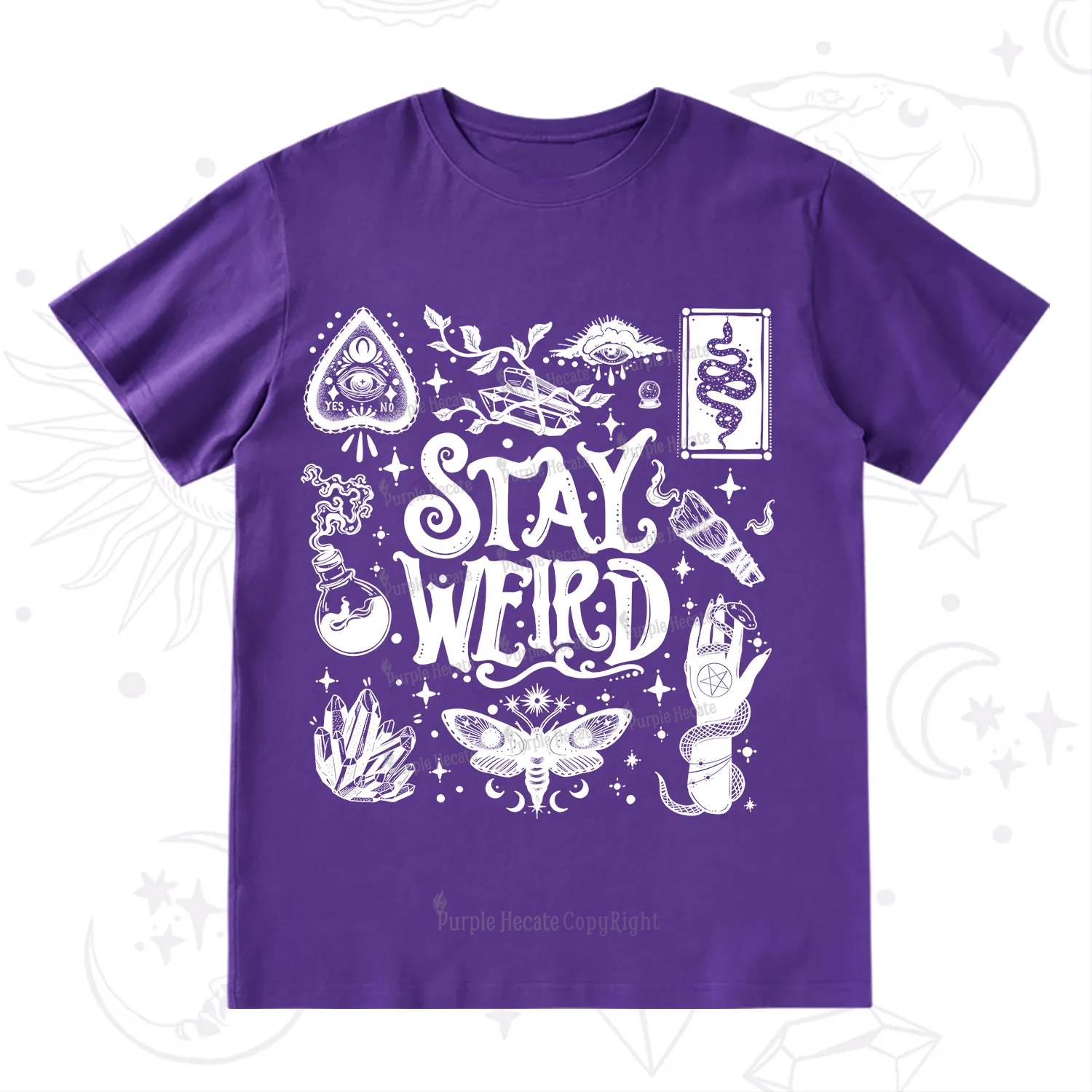 Purplehecate Stay Weird and Witchy T-Shirt