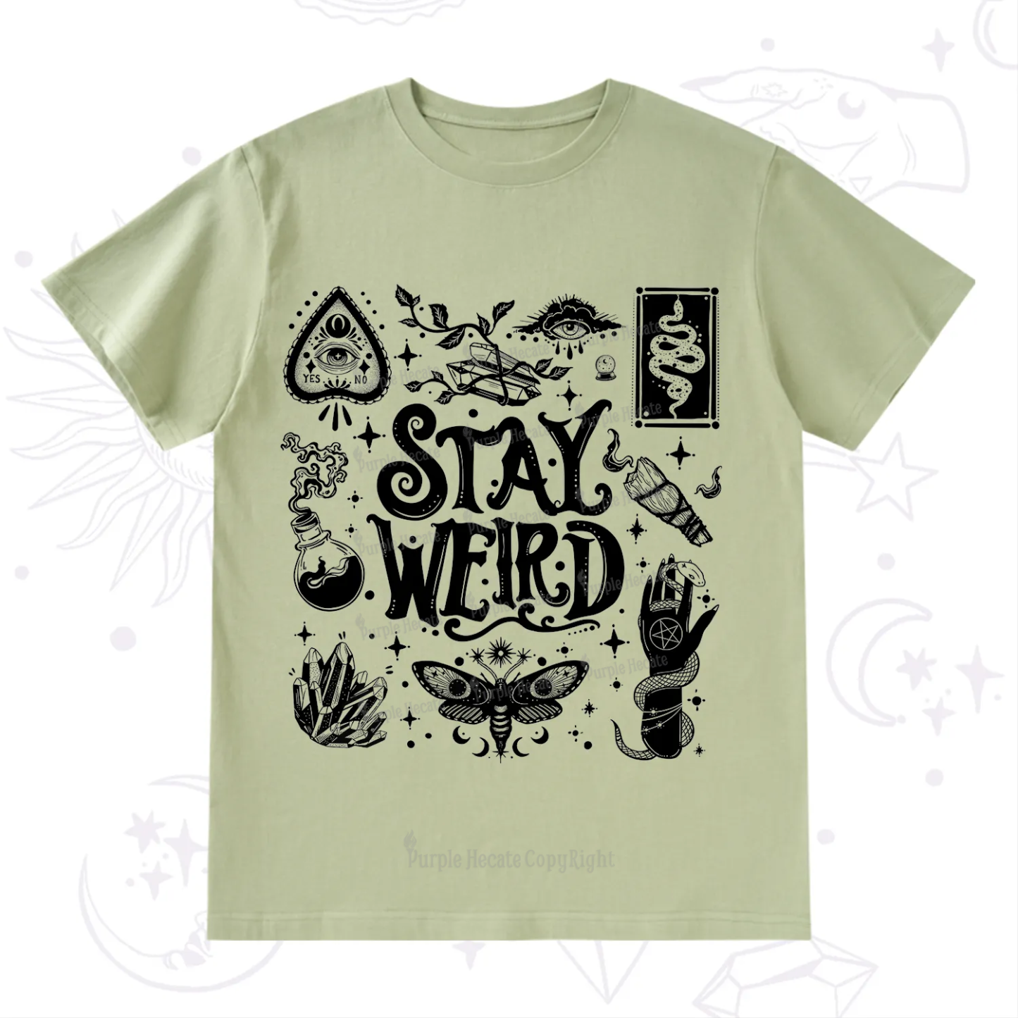 Purplehecate Stay Weird and Witchy T-Shirt