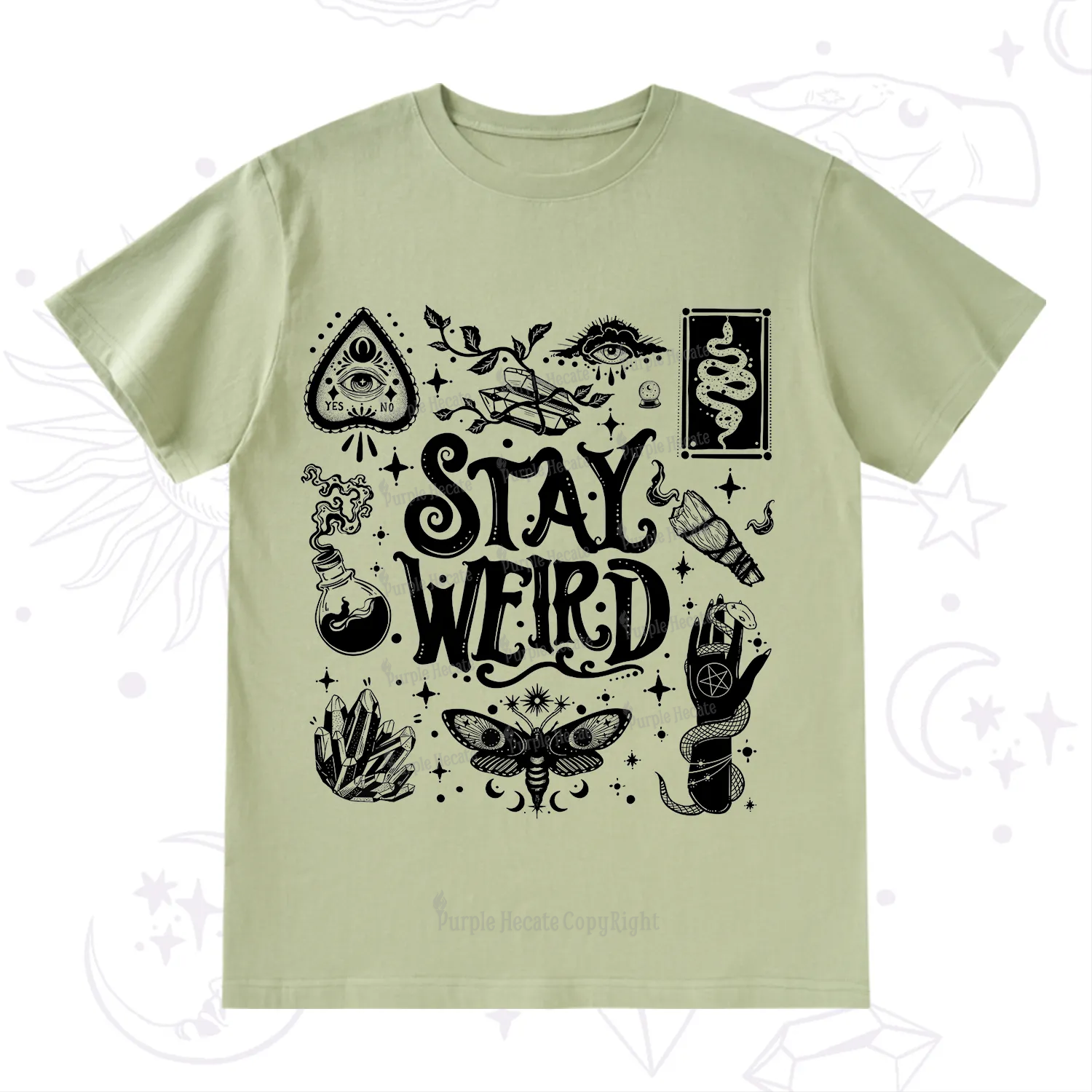 Purplehecate Stay Weird and Witchy T-Shirt