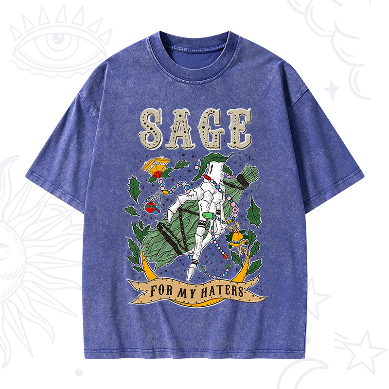 Purplehecate Christmas Sage For M?��? Washed T-Shirt