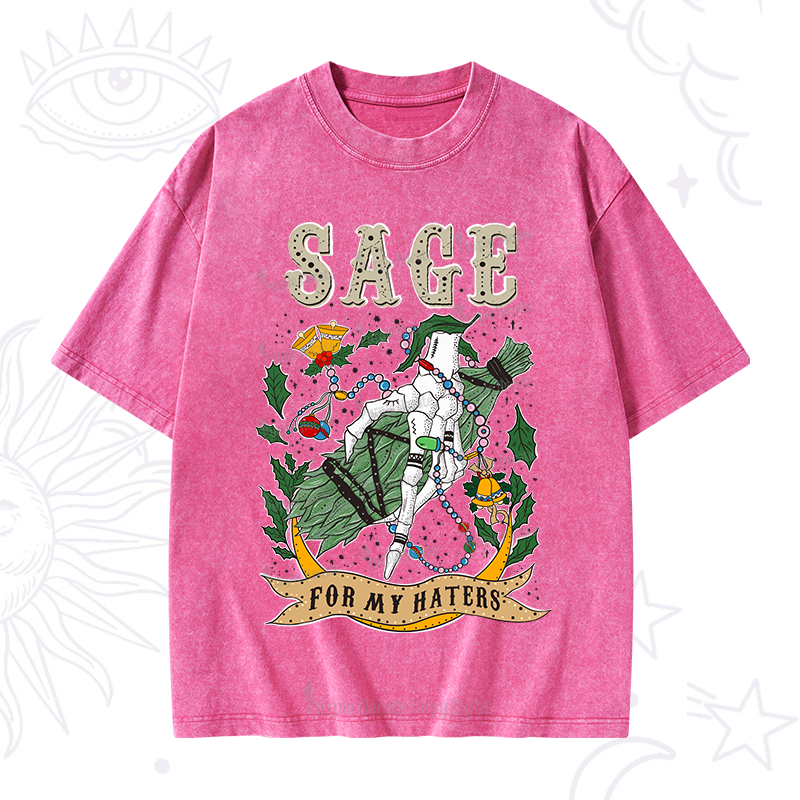 Purplehecate Christmas Sage For M?��? Washed T-Shirt