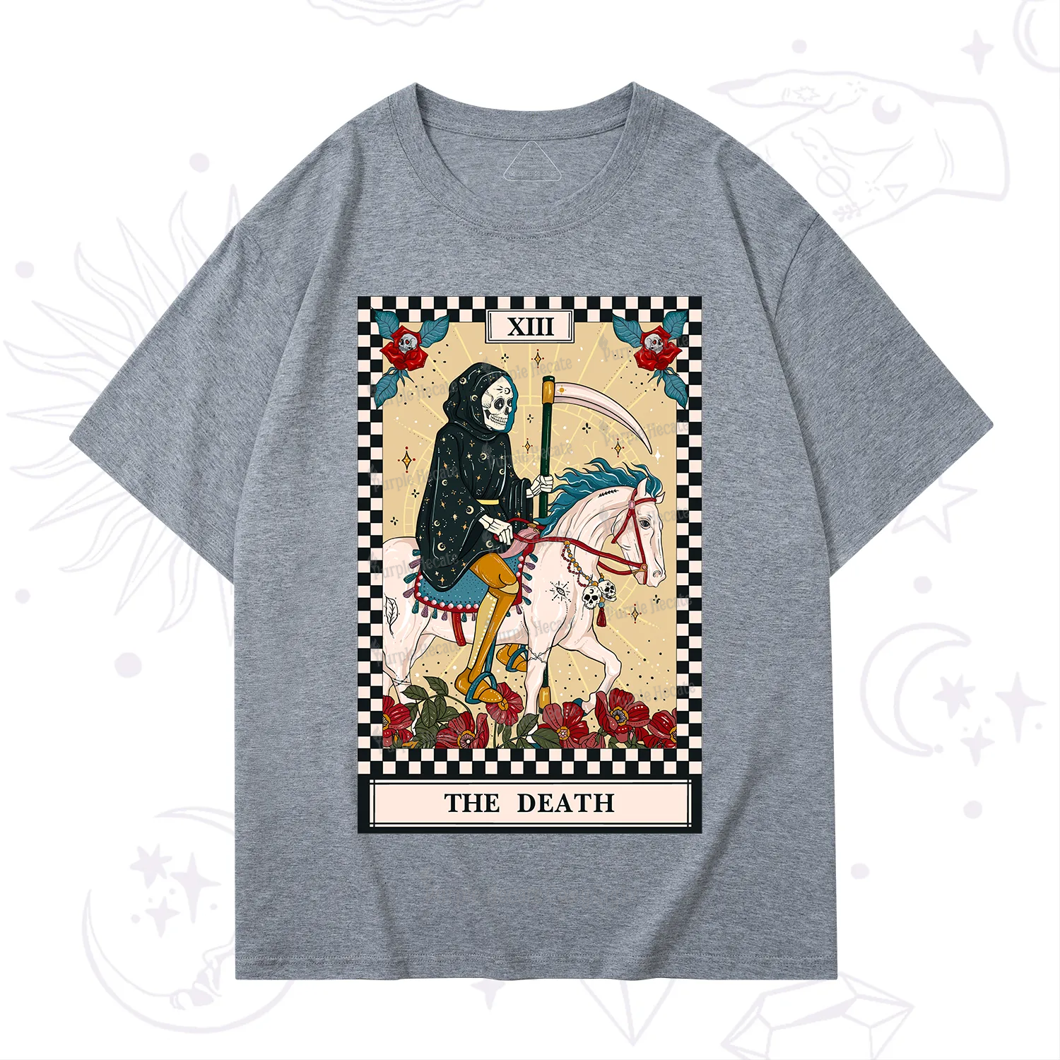 Purplehecate The Death Tarot Skeleton T-Shirt