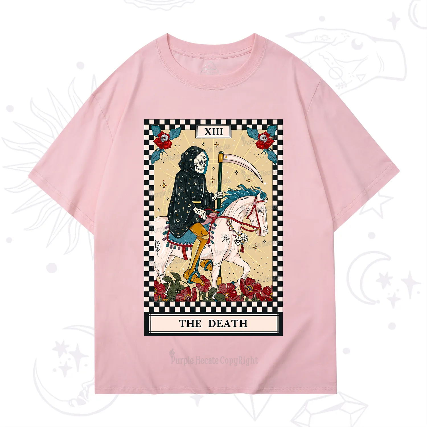 Purplehecate The Death Tarot Skeleton T-Shirt