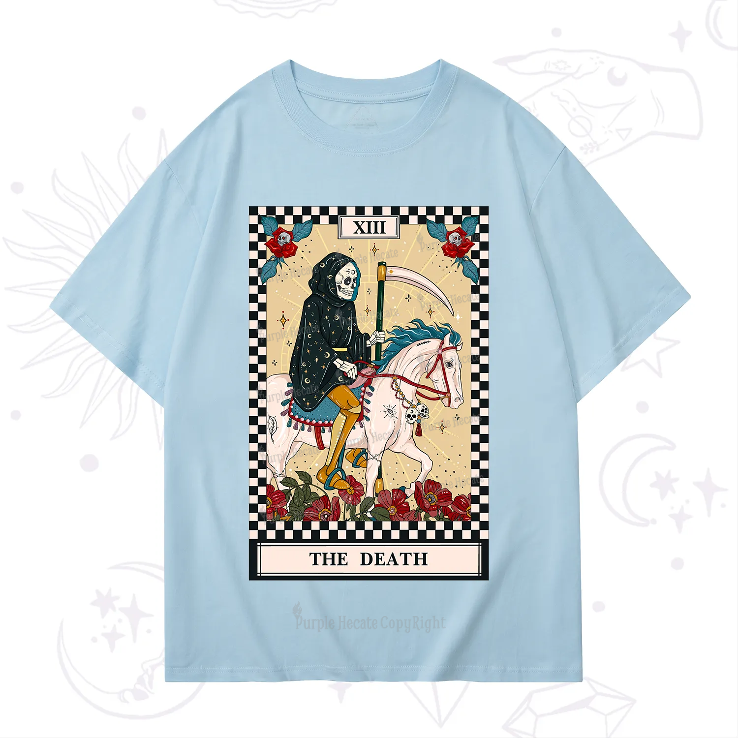 Purplehecate The Death Tarot Skeleton T-Shirt