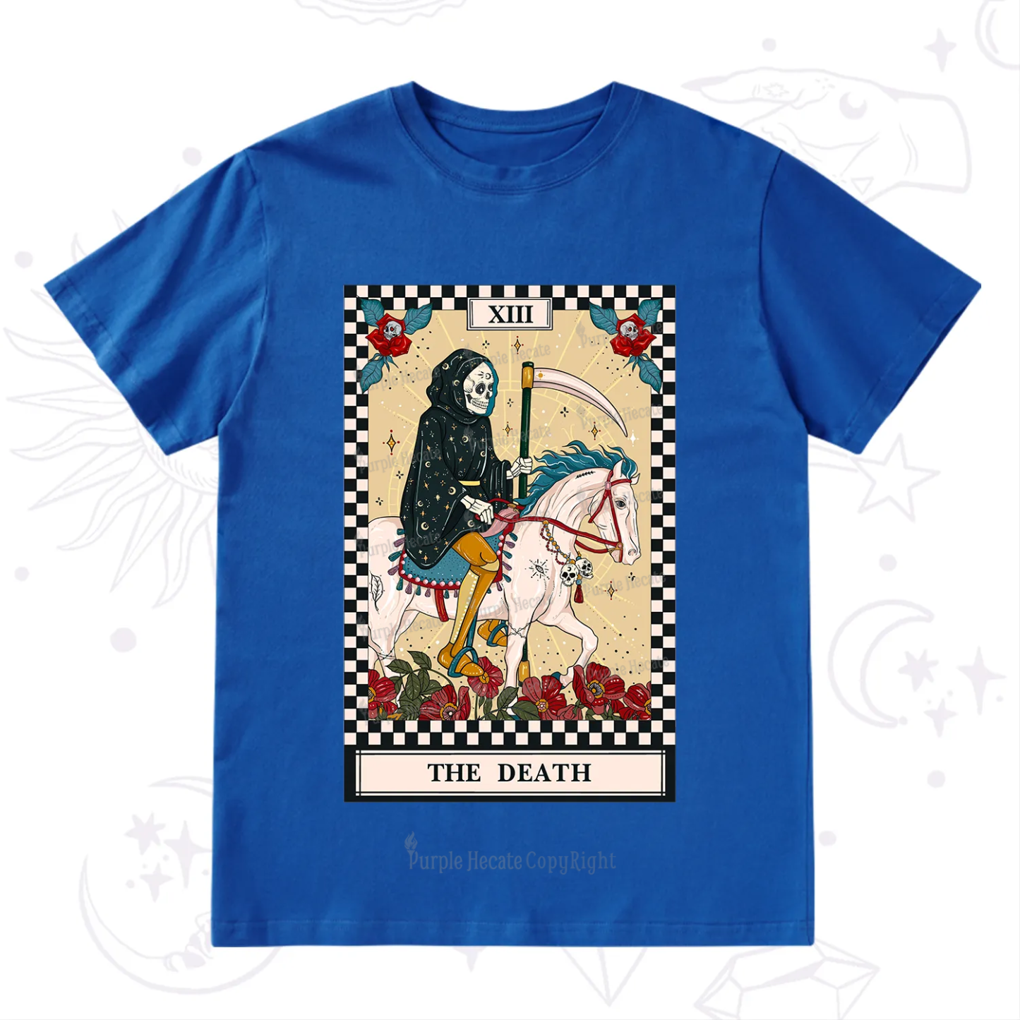 Purplehecate The Death Tarot Skeleton T-Shirt
