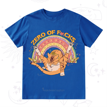 Purplehecate The Zero Fucks Cat T-Shirt