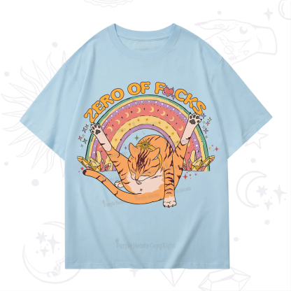 Purplehecate The Zero Fucks Cat T-Shirt