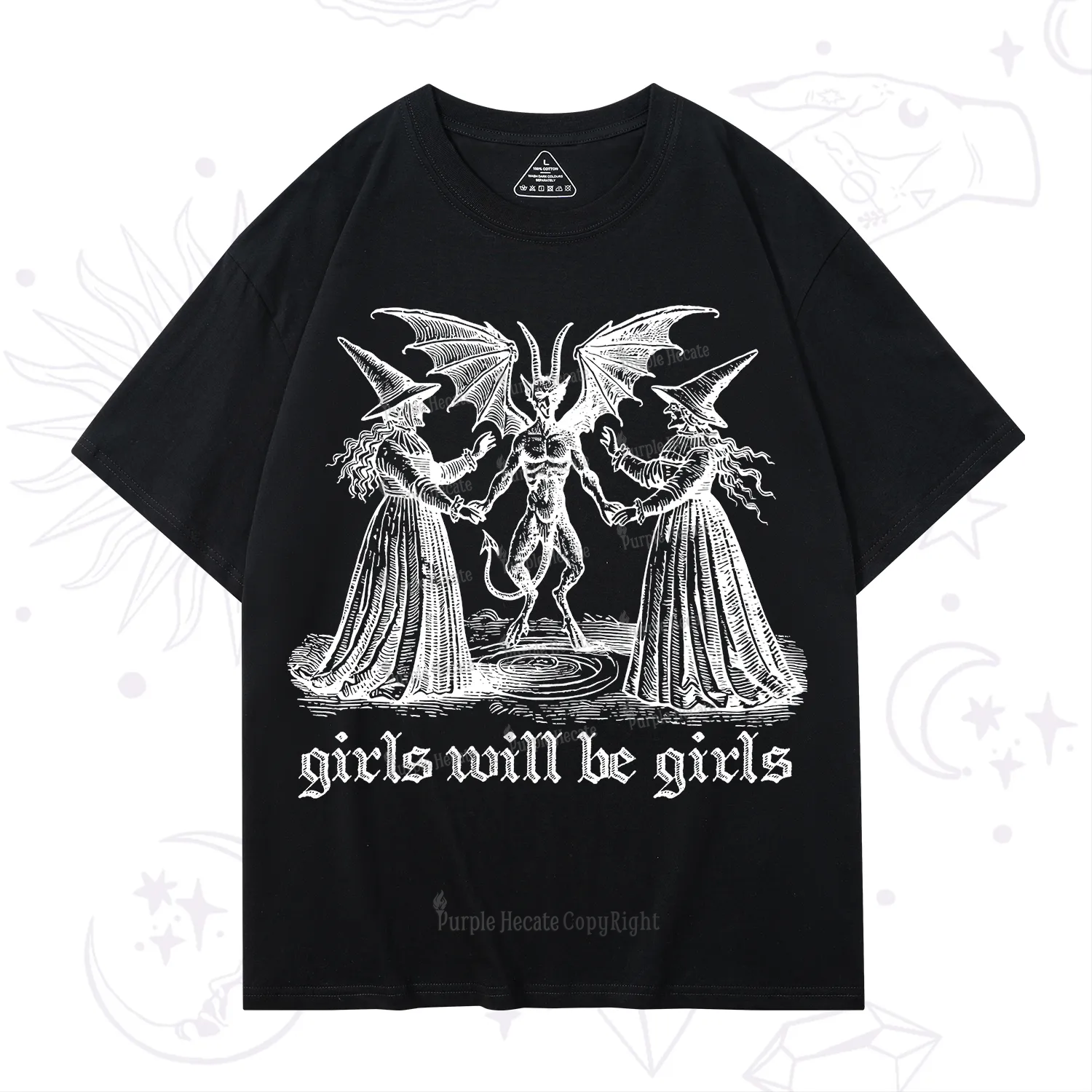 Purplehecate Witch Girls Will Be Girls T-Shirt