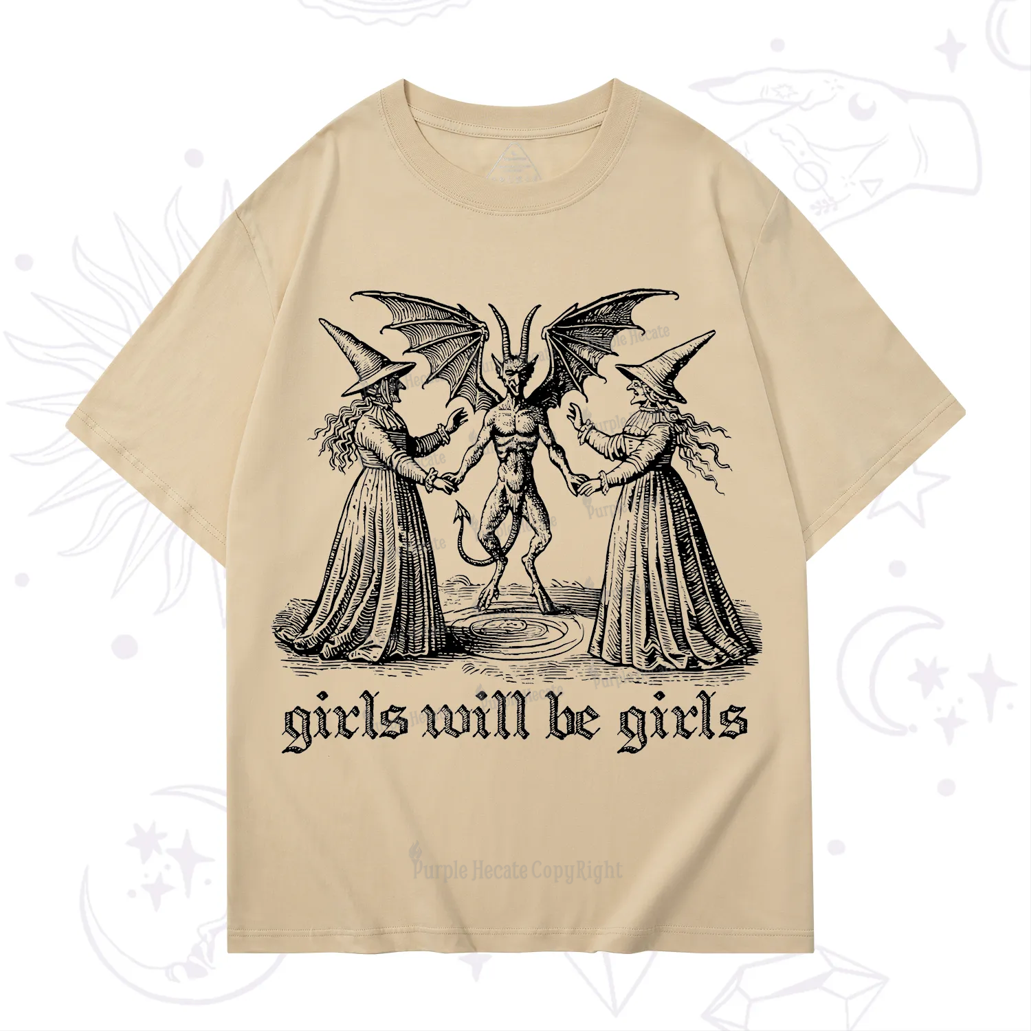 Purplehecate Witch Girls Will Be Girls T-Shirt
