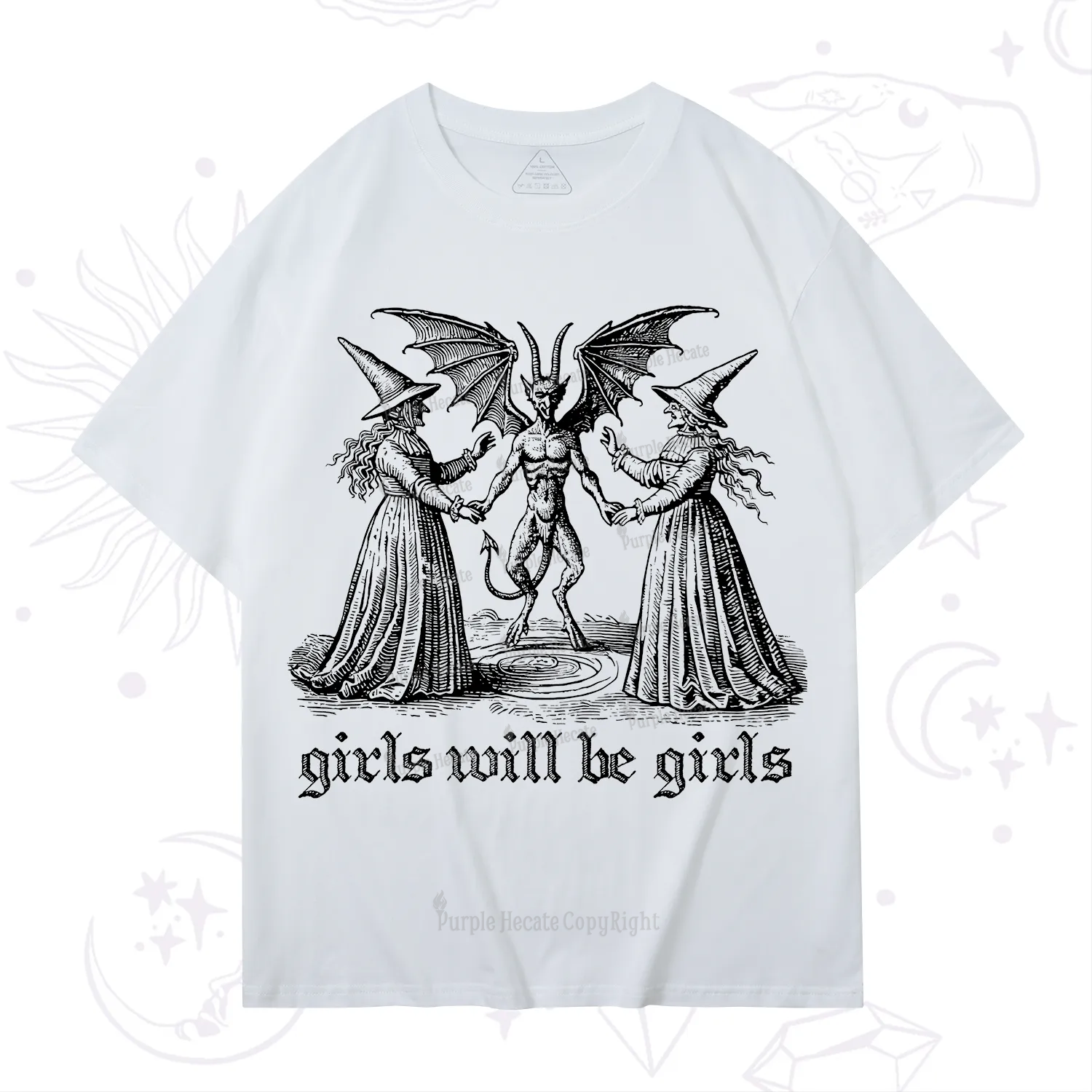 Purplehecate Witch Girls Will Be Girls T-Shirt