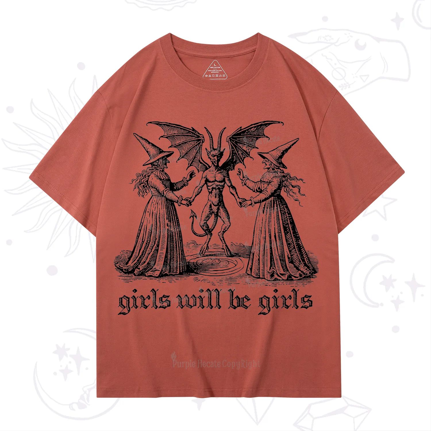 Purplehecate Witch Girls Will Be Girls T-Shirt