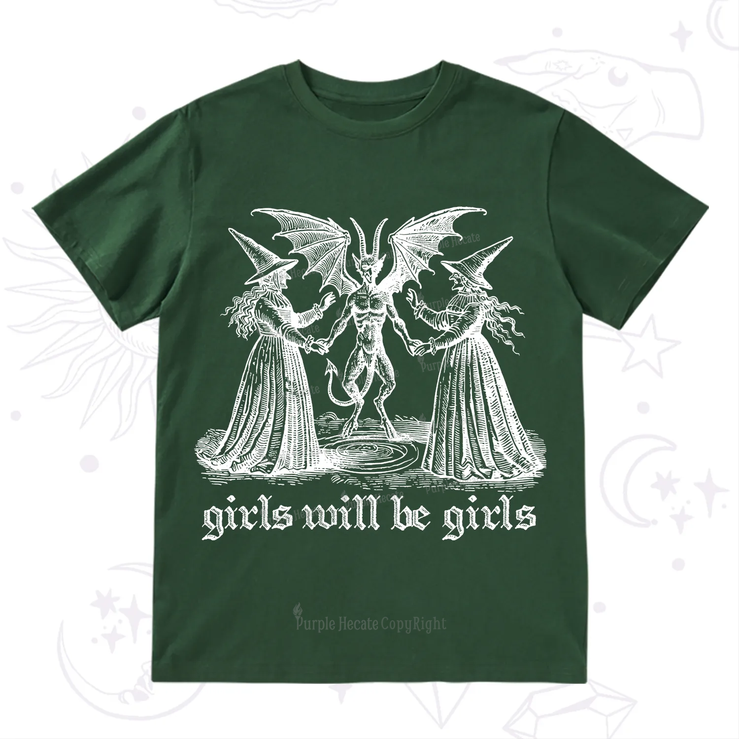 Purplehecate Witch Girls Will Be Girls T-Shirt