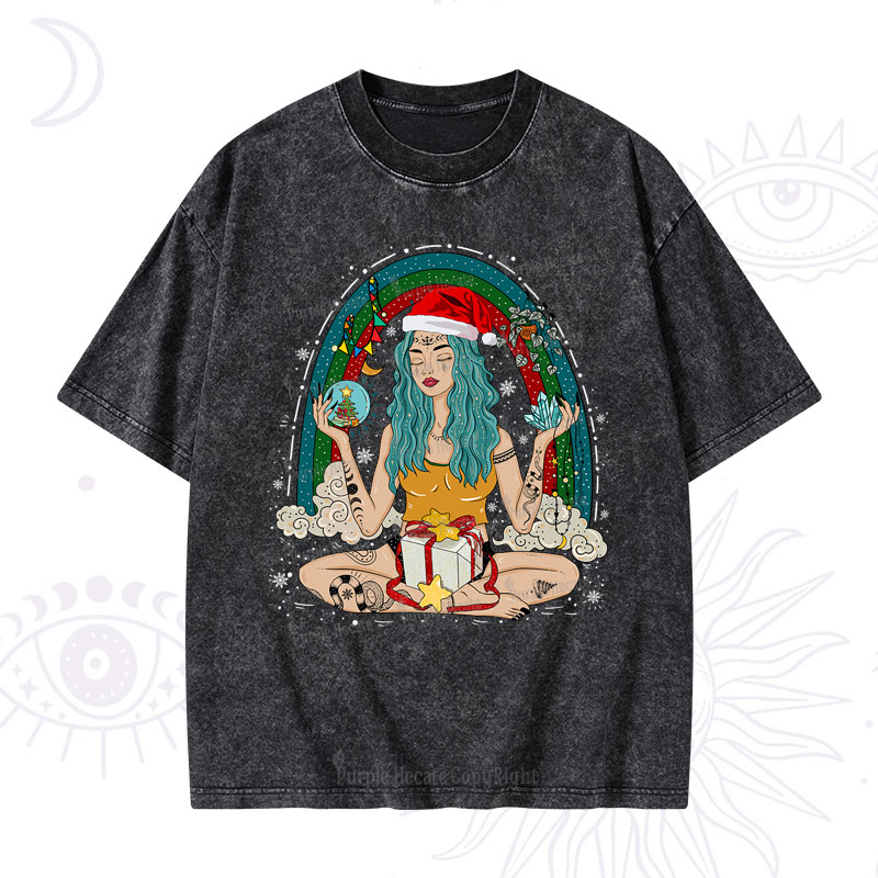 Purplehecate Christmas I'm The Queen Of All My Dreams Washed T-Shirt