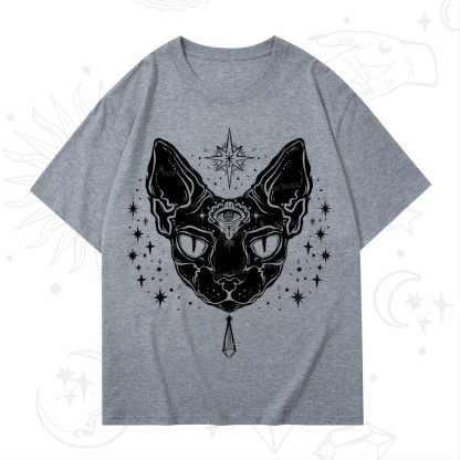 Purplehecate Three Eyed Sphynx Cat T-Shirt